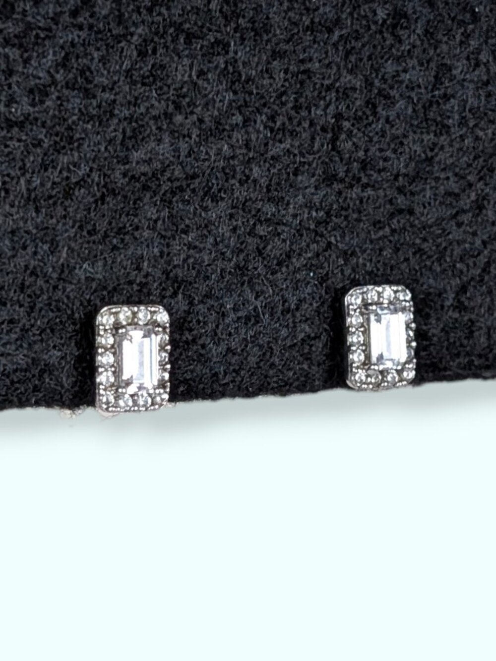 Keira Sterling Silver CZ Halo Stud Earrings